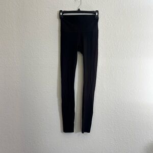 Lululemon Black and Purple High-Waist Leggings